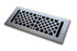 Cast Brass Vintage Industrial Vent Cover - Brushed Nickel