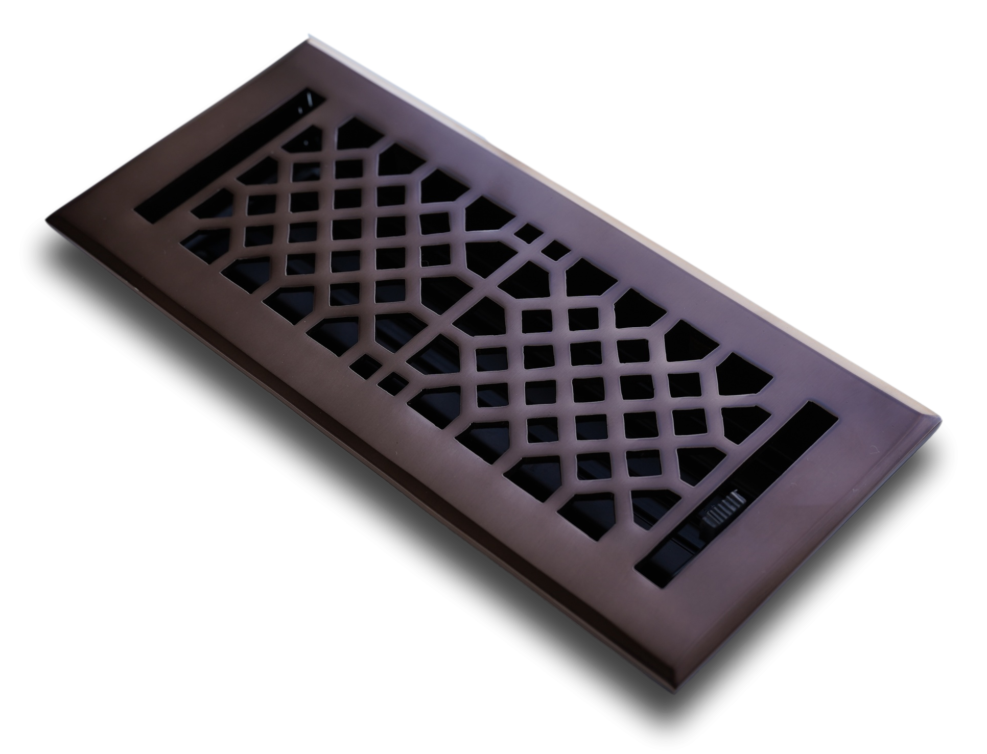 Cast Brass Vintage Industrial Vent Cover - Oil Rubbed Bronze