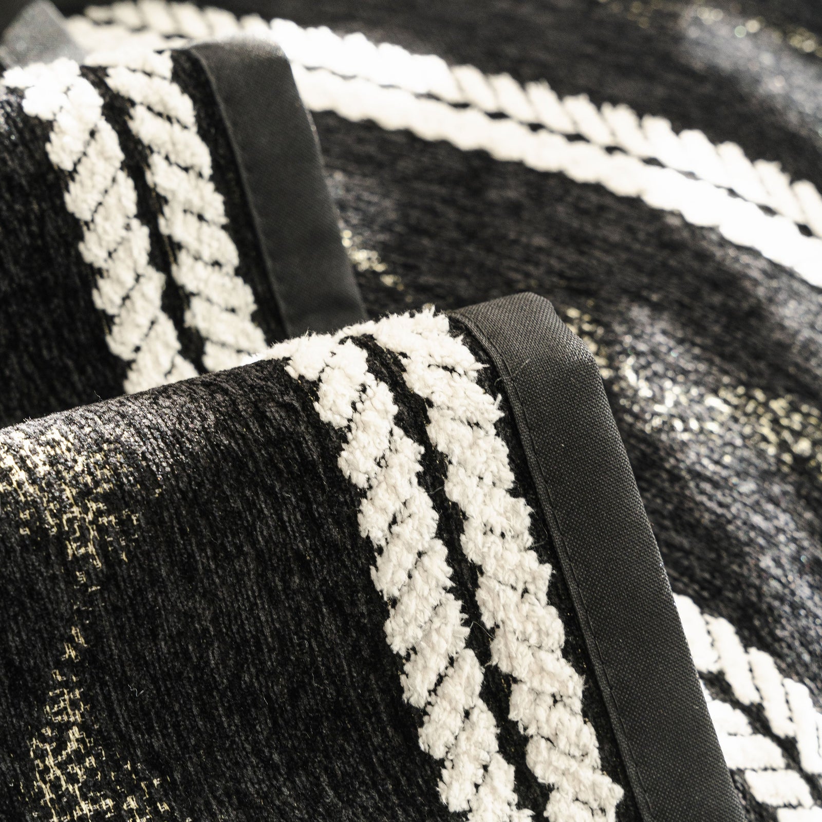 Non-Slip Sofa Cover with Thick Chenille Texture Woven Stripe Couch Protector Throw