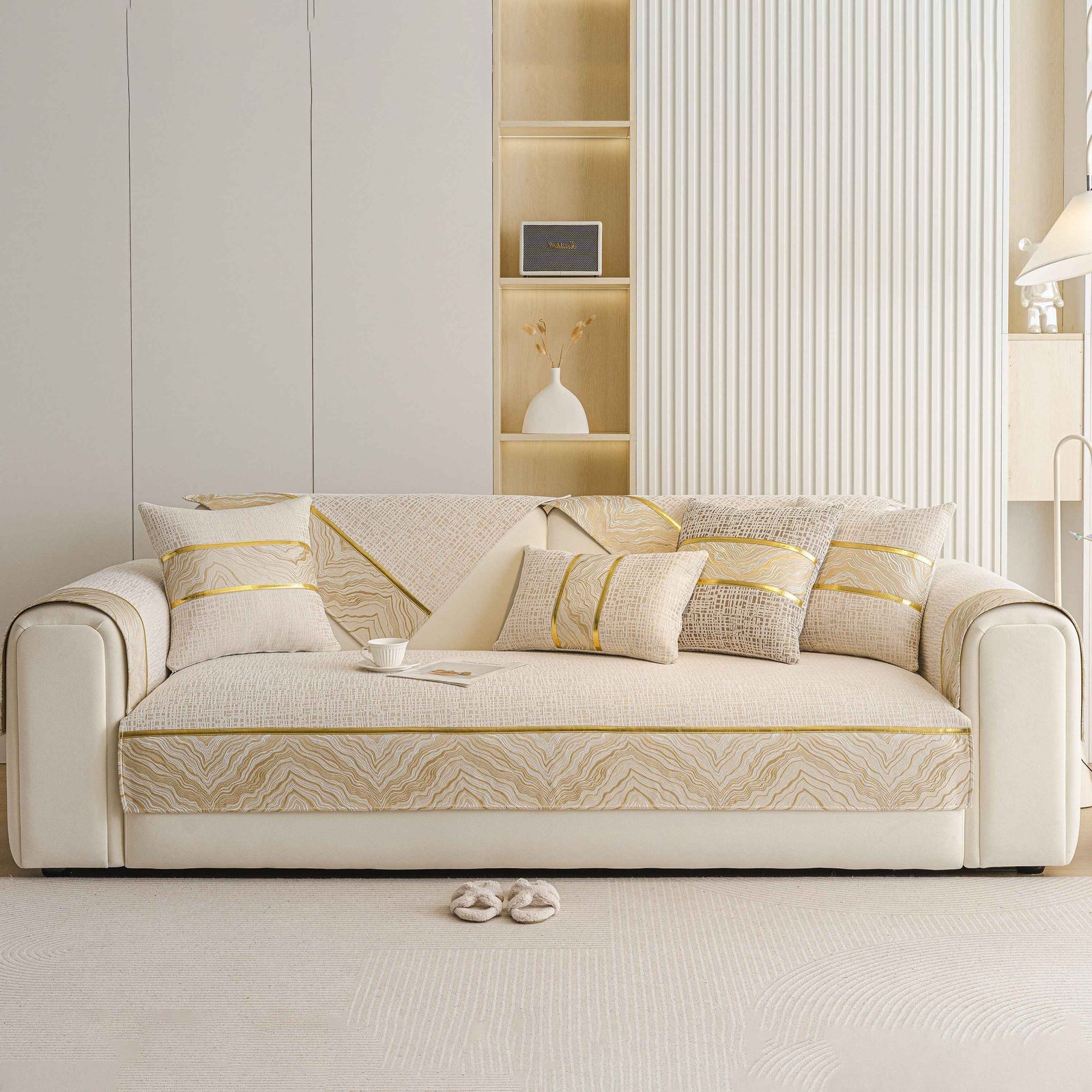 Modern Non-Slip Couch Slipcover, Soft, Durable & Washable Furniture Protector