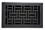 Cast Aluminum Arts & Crafts Vent Cover - Black