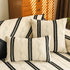 Non-Slip Sofa Cover with Thick Chenille Texture Woven Stripe Couch Protector Throw