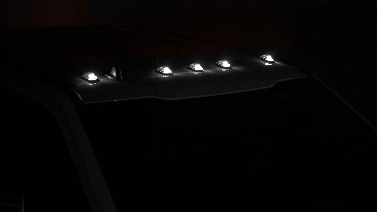 OLM Cab Light Replacement Set (Smoke Lens/White Light) - 2017-2022 Ford Super Duty F250/F350
