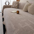 Chenille Sofa Cover Throw Blanket, Woven Textured Minimalist Wabi-Sabi Couch Cover