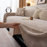 Chenille Sofa Cover Throw Blanket, Woven Textured Minimalist Wabi-Sabi Couch Cover