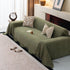 Chenille Sofa Cover Throw Blanket, Woven Textured Minimalist Wabi-Sabi Couch Cover