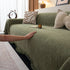Chenille Sofa Cover Throw Blanket, Woven Textured Minimalist Wabi-Sabi Couch Cover
