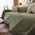 Chenille Sofa Cover Throw Blanket, Woven Textured Minimalist Wabi-Sabi Couch Cover