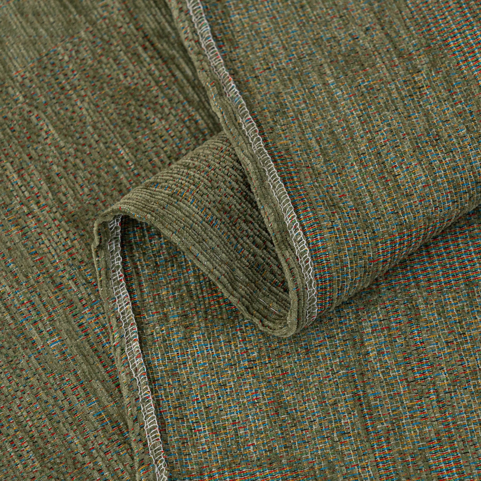 Chenille Sofa Cover Throw Blanket, Woven Textured Minimalist Wabi-Sabi Couch Cover