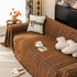Sofa Cover Blanket Throw with Tassels, Decorative Furniture Protector for Dogs/Pets