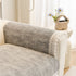 Soft Chenille Sectional Sofa Cover with Pom Pom Trim – Non-Slip Couch Protector