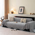 Chenille Sofa Cover Throw Blanket, Woven Textured Minimalist Wabi-Sabi Couch Cover