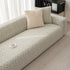 3D Jacquard Geometric Sofa Cover, High Stretch Soft Polar Fleece Slipcover for Couch