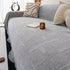 Chenille Sofa Cover Throw Blanket, Woven Textured Minimalist Wabi-Sabi Couch Cover