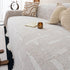 Chenille Sofa Cover Throw Blanket, Woven Textured Minimalist Wabi-Sabi Couch Cover