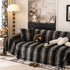 Faux Fur Sofa Cover Washable Furniture Protector for Sectional Warm & Fuzzy Slipcover