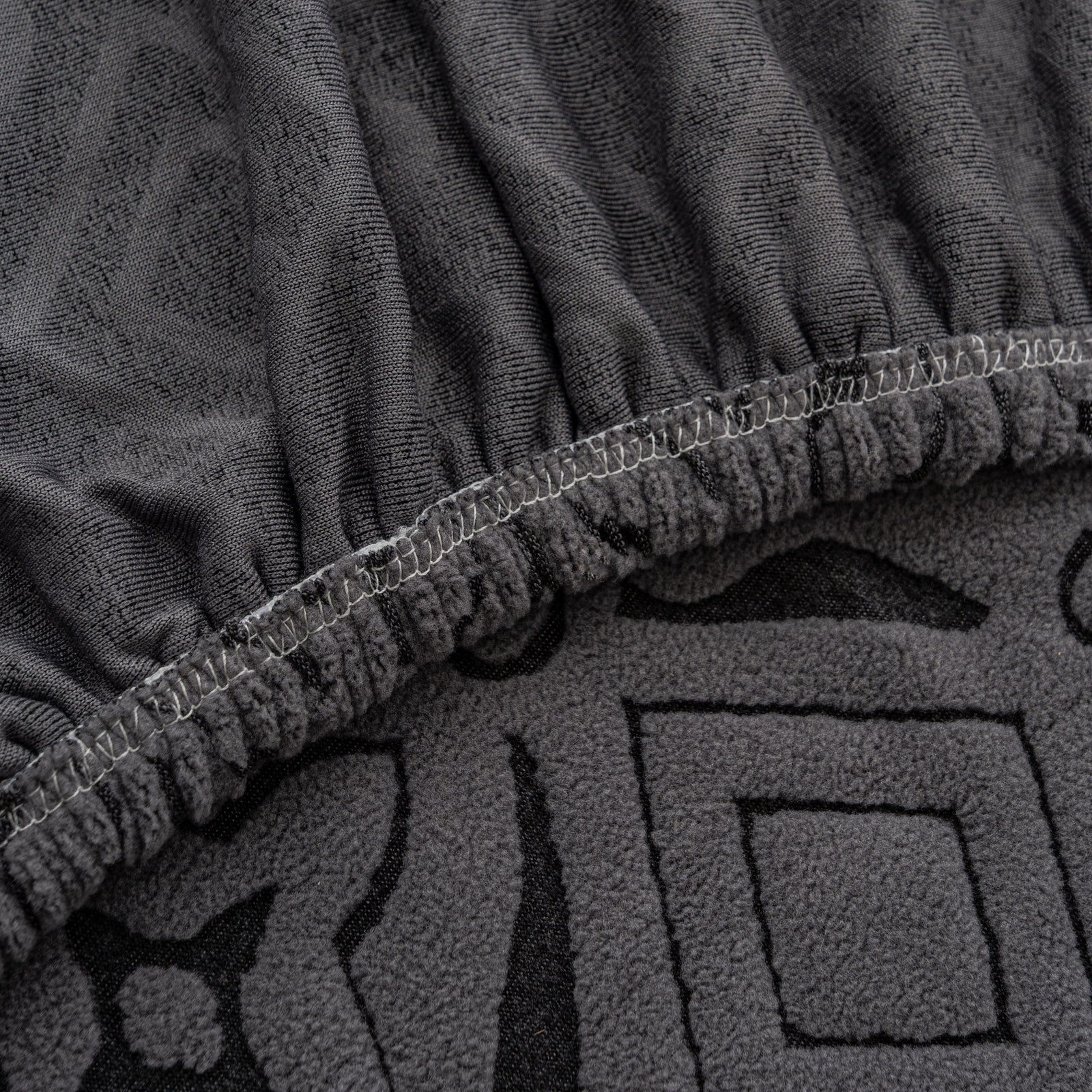 3D Jacquard Geometric Sofa Cover, High Stretch Soft Polar Fleece Slipcover for Couch