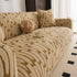 Plush Fleece Stretch Sofa Cover, Super Soft Textured Geometric Couch Slipcover