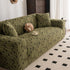 Plush Fleece Stretch Sofa Cover, Super Soft Textured Geometric Couch Slipcover