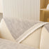 Soft Chenille Sectional Sofa Cover with Pom Pom Trim – Non-Slip Couch Protector
