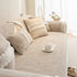 Soft Chenille Sectional Sofa Cover with Pom Pom Trim – Non-Slip Couch Protector