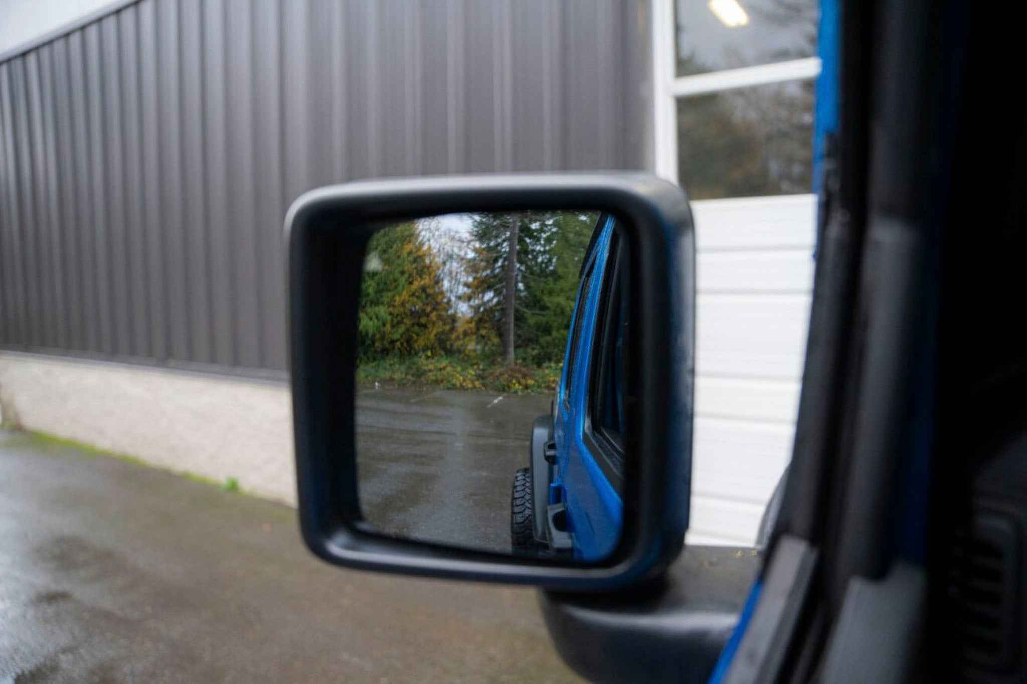 OLM Convex Mirrors with Defrosters and BSM (Chrome) - 2018+ Wrangler