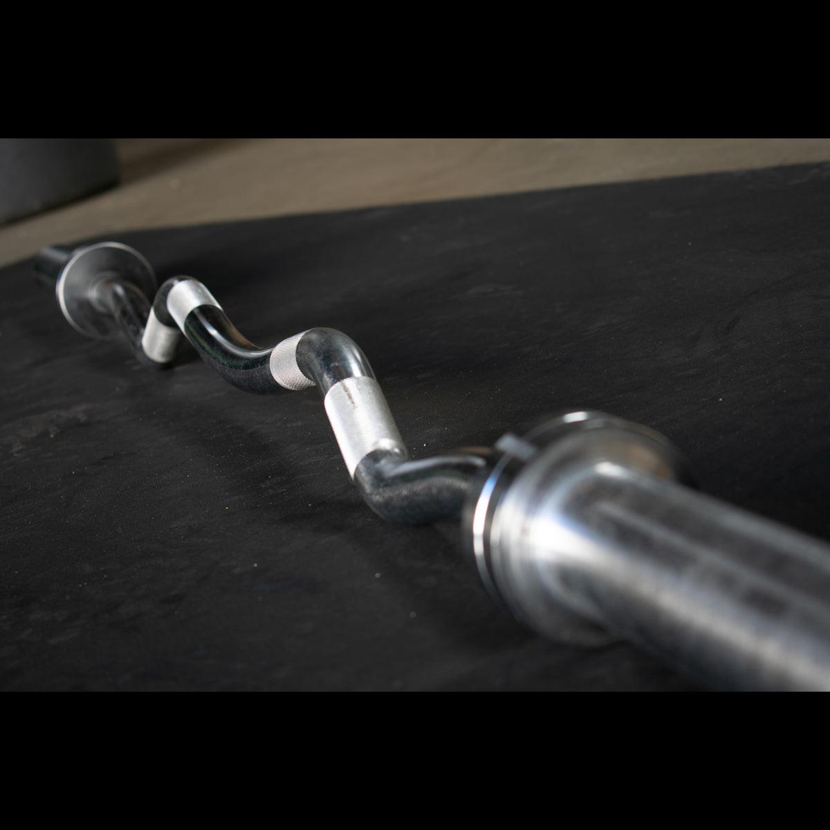 5' Hard Chrome EZ Curl Bar – Ergonomic Arm Training | Muscle D Fitness
