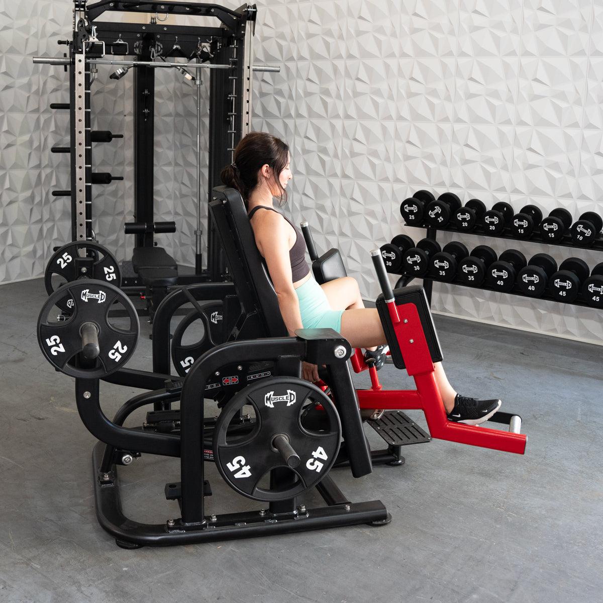 Pro Strength Glute / Outer Thigh - Muscle D Fitness - Plate Loaded Abductor / Hip Extension