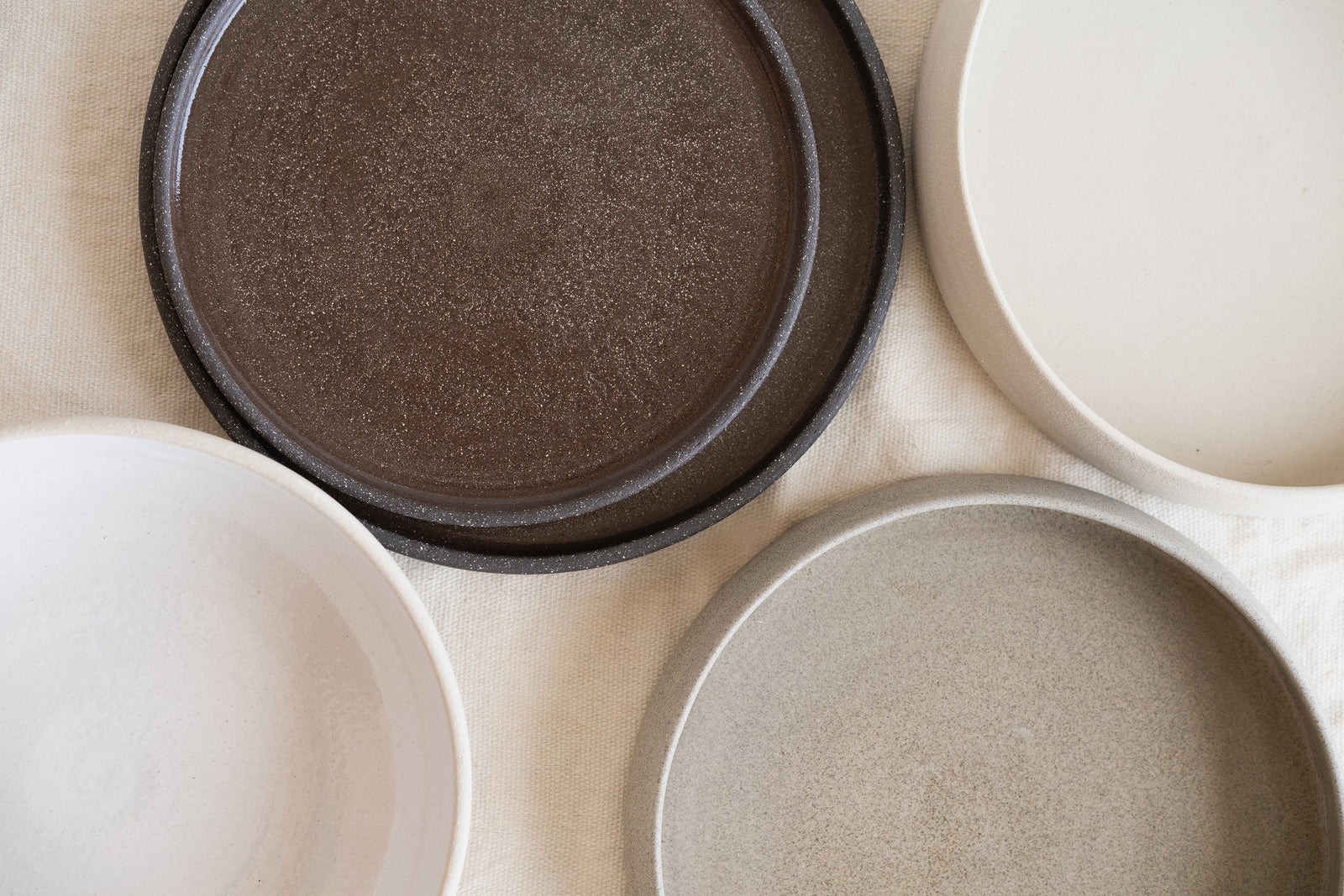 Handmade Stoneware Dinner Plates 