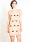 Dancing Fans Mini Dress in Blush + Black