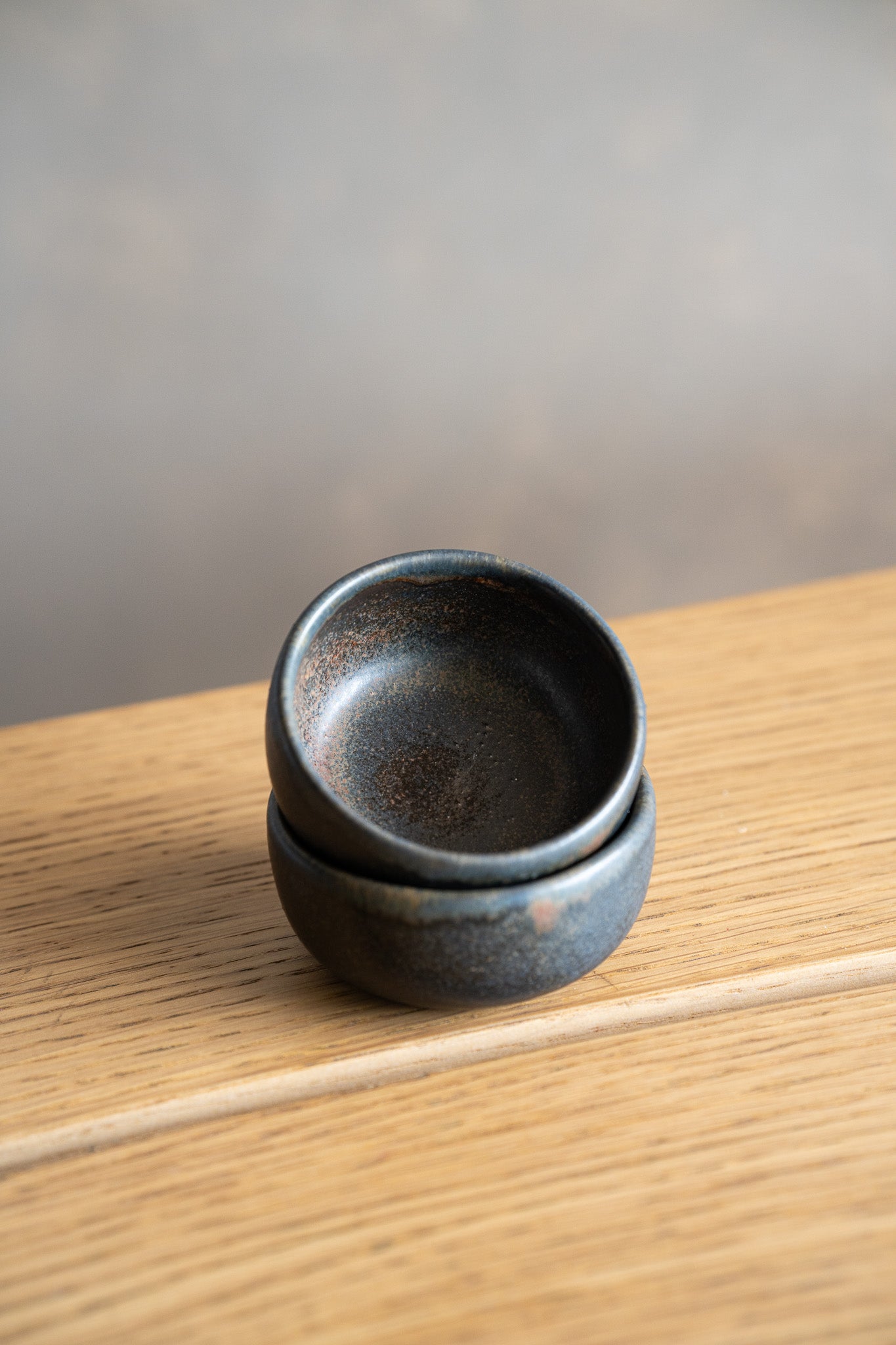 Rust Stoneware Pinch Bowl