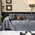 Waterproof Couch Throw Cover for Dogs, Non Slip Slipcover for Leather Fabric Sofa