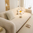 Ribbed Washable Sofa Cover, High Stretch Striped Couch Slipcover with Tie Straps