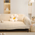 Ribbed Washable Sofa Cover, High Stretch Striped Couch Slipcover with Tie Straps