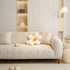 Ribbed Washable Sofa Cover, High Stretch Striped Couch Slipcover with Tie Straps