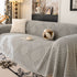 Plush Fleece Washable Sofa Throw Blanket, Soft & Cozy Furniture Protector for Couch