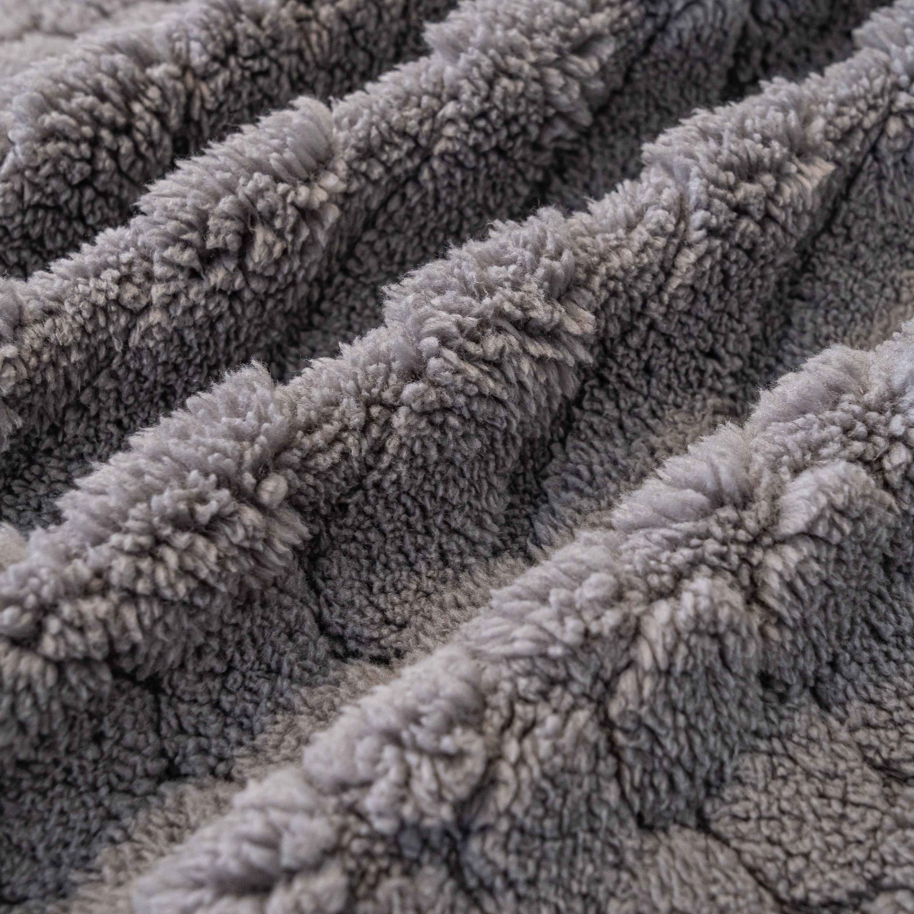 Boho 3D Geometric Throw Blanket for Couch, Luxurious Velvety Plush Fleece Sofa Cover