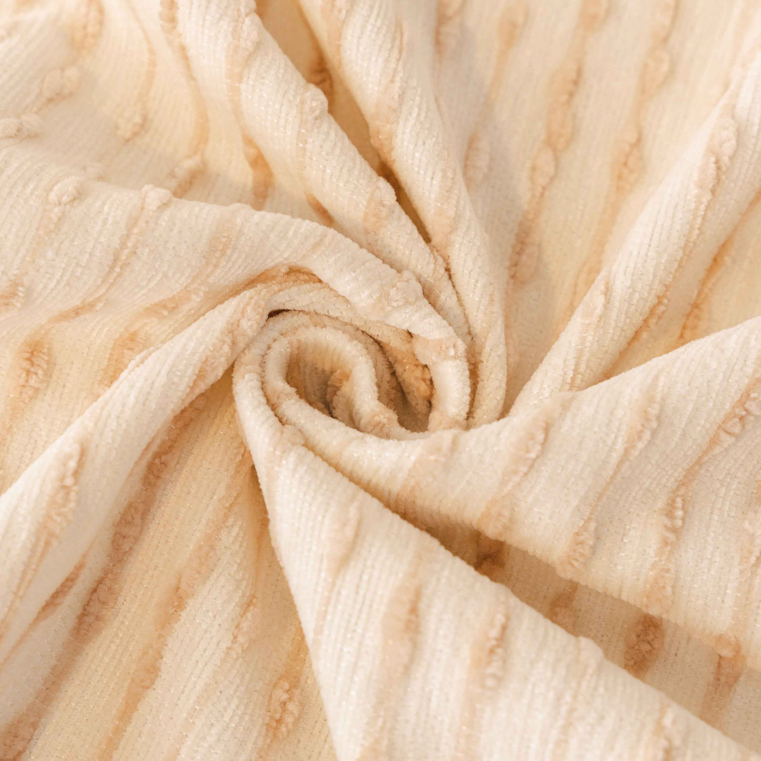 Ruffled Sofa Cover with Bowknot Decor, French Country Style Skirted Couch Slipcover