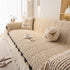 Ruffled Sofa Cover with Bowknot Decor, French Country Style Skirted Couch Slipcover