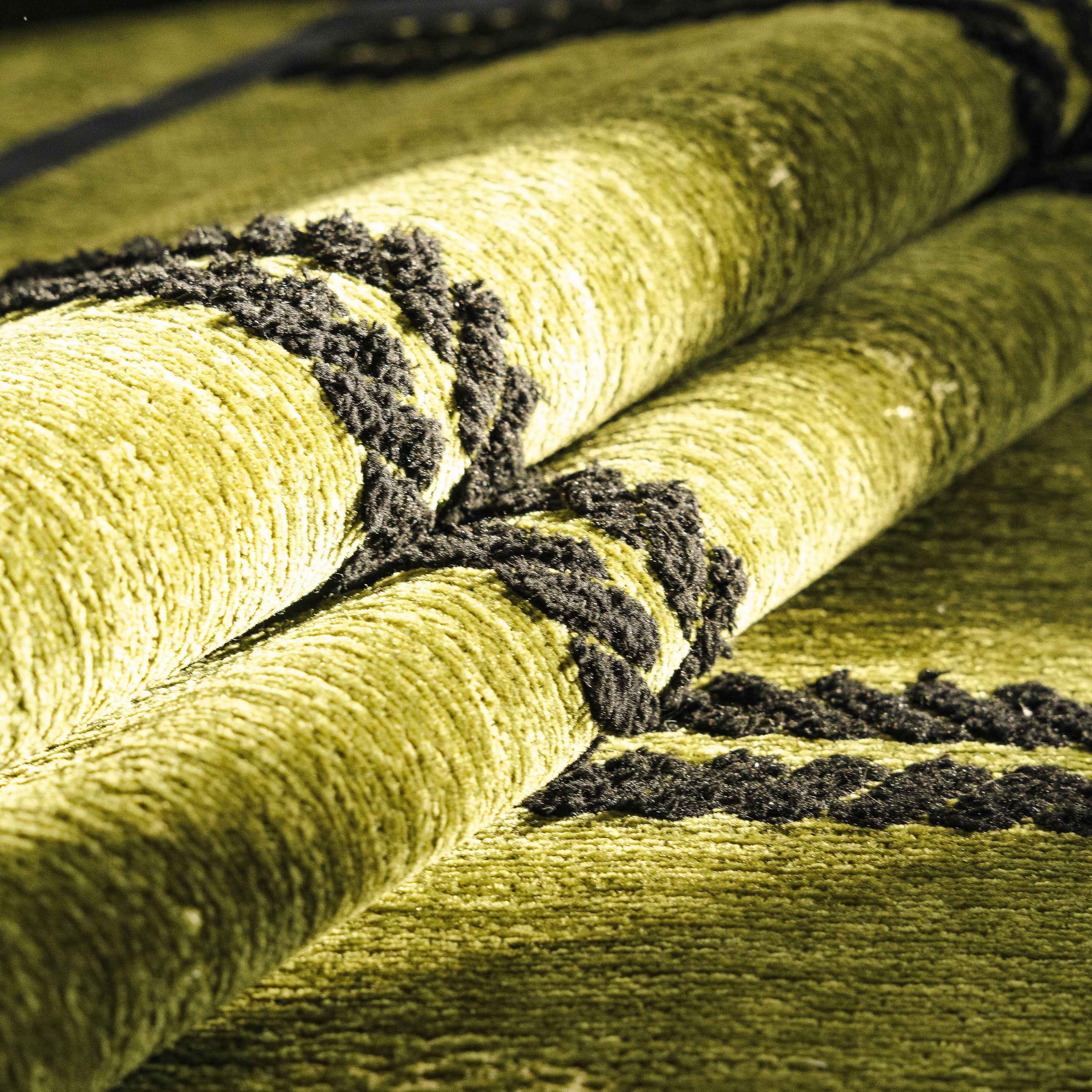 Non-Slip Sofa Cover with Thick Chenille Texture Woven Stripe Couch Protector Throw
