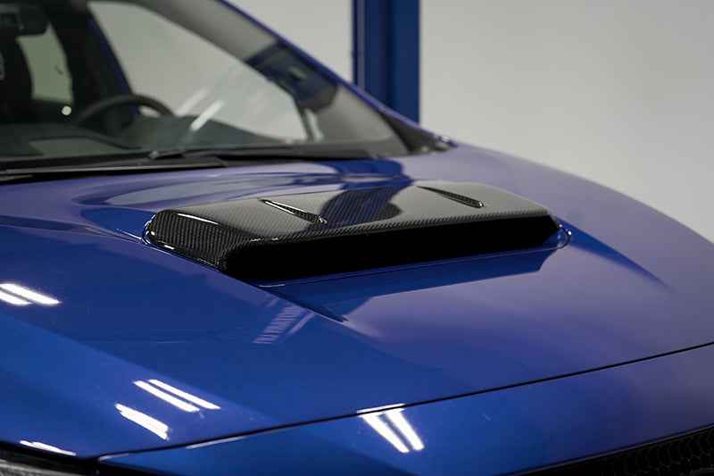 OLM A1 Style CF Hood Scoop Cover - 2022-2025 Subaru WRX