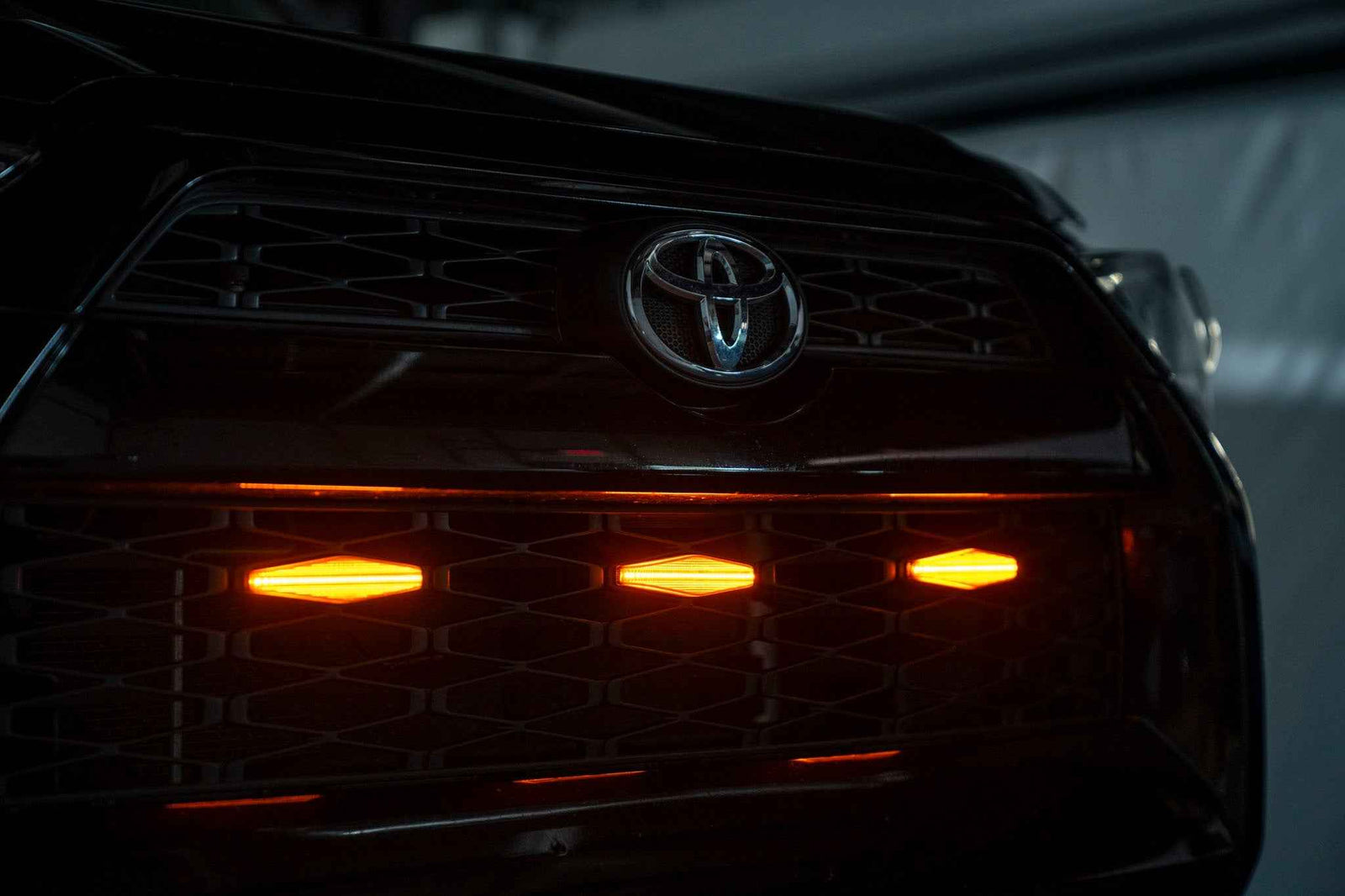 OLM Grille Lights (Amber Lens / Amber LED) - 14-19 Toyota 4Runner