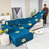 Boho Printed Sofa Slipcover, Stretch Furniture Protector for Sectional L-Shaped Sofa