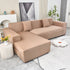 Boho Printed Sofa Slipcover, Stretch Furniture Protector for Sectional L-Shaped Sofa