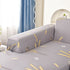 Boho Printed Sofa Slipcover, Stretch Furniture Protector for Sectional L-Shaped Sofa