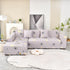 Boho Printed Sofa Slipcover, Stretch Furniture Protector for Sectional L-Shaped Sofa