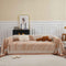 Chenille Striped Sofa Throw Blanket, Furniture Throw Covers Living Room Couch Cover