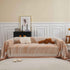 Chenille Striped Sofa Throw Blanket, Furniture Throw Covers Living Room Couch Cover