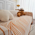 Chenille Striped Sofa Throw Blanket, Furniture Throw Covers Living Room Couch Cover