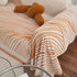 Chenille Striped Sofa Throw Blanket, Furniture Throw Covers Living Room Couch Cover